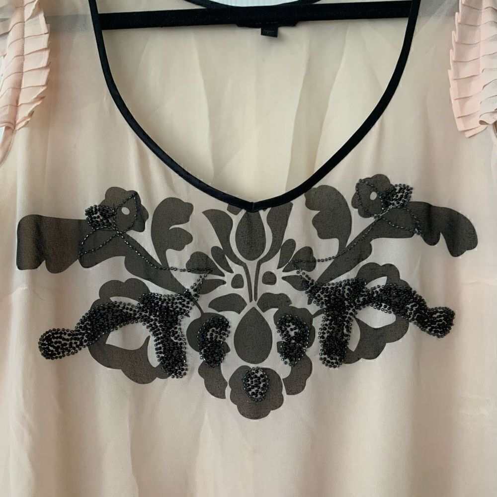 Express | Sheer Embellished Top - Picture 2 of 10